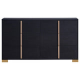  Coaster Furniture Marceline 222833 6-Drawer Dresser - Black IMAGE 3