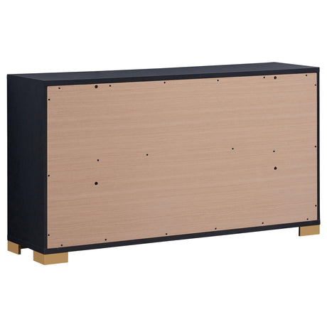  Coaster Furniture Marceline 222833 6-Drawer Dresser - Black IMAGE 6