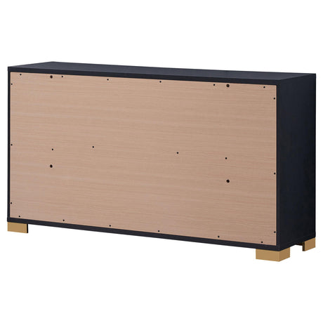  Coaster Furniture Marceline 222833 6-Drawer Dresser - Black IMAGE 8