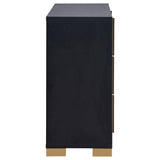  Coaster Furniture Marceline 222833 6-Drawer Dresser - Black IMAGE 9