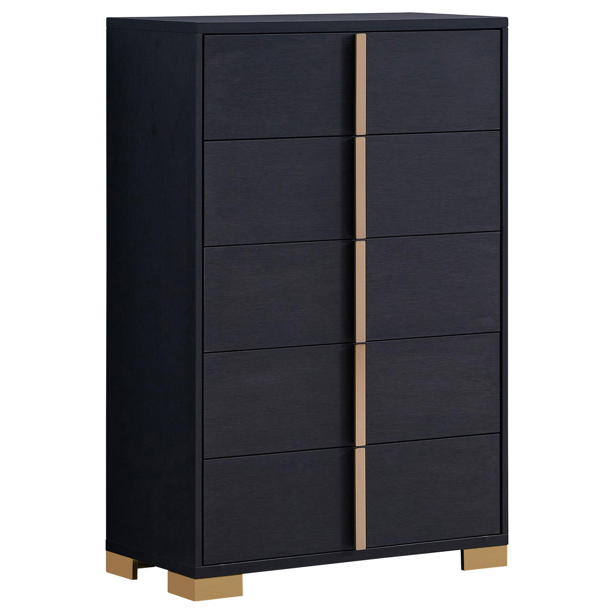  Coaster Furniture Marceline 222835 5-Drawer Bedroom Chest - Black IMAGE 1