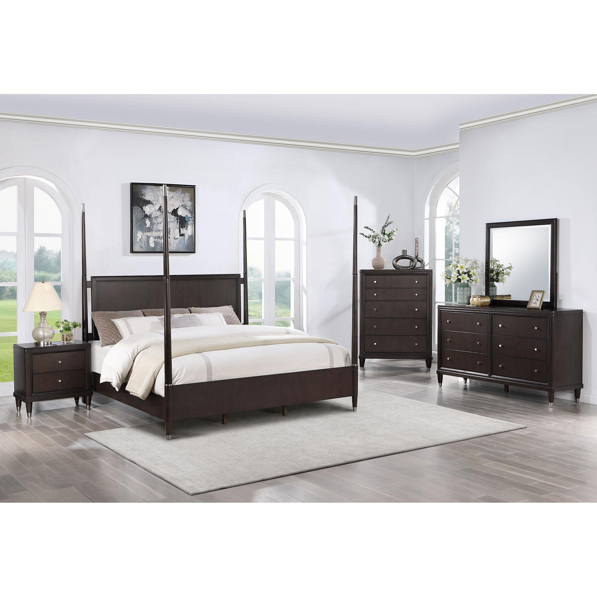  Coaster Furniture Emberlyn 223064 Dresser Mirror - Brown IMAGE 4