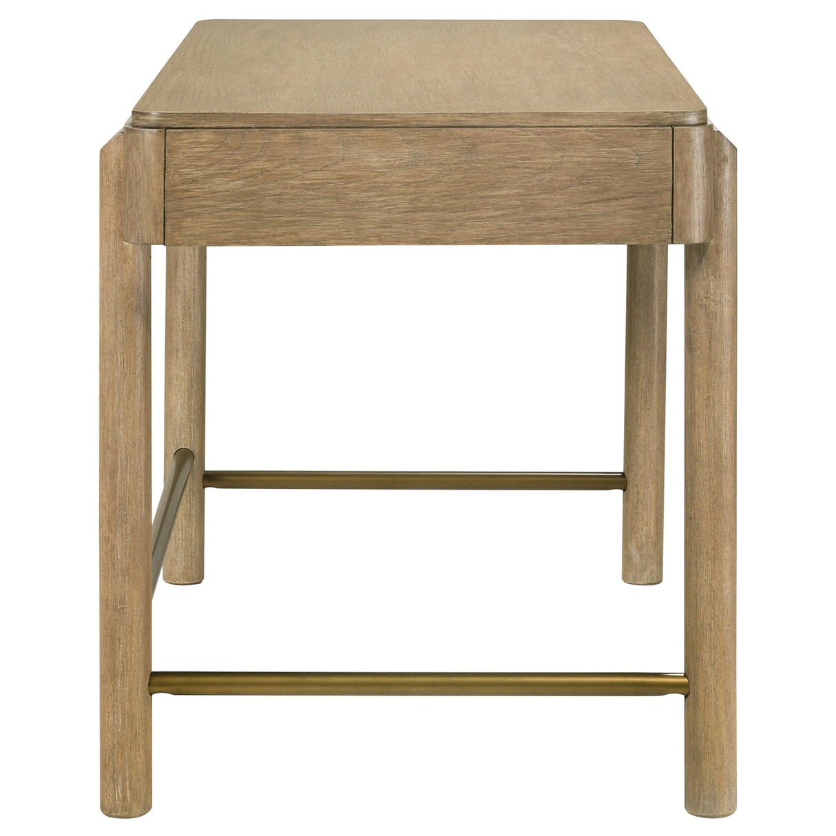  Coaster Furniture Arini 224307 2-Drawer Vanity Desk Makeup Table - Sand Wash IMAGE 4