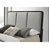  Coaster Furniture Arini 224331KE Upholstered Eastern King Panel Bed - Black and Grey IMAGE 6