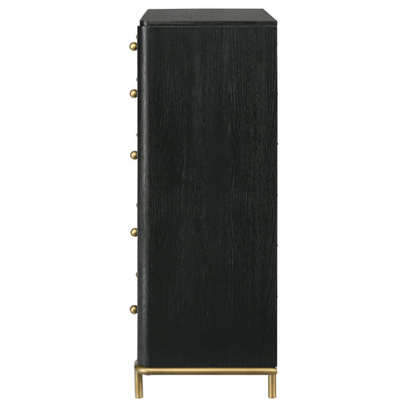  Coaster Furniture Arini 224335 5-Drawer Bedroom Chest - Black IMAGE 5