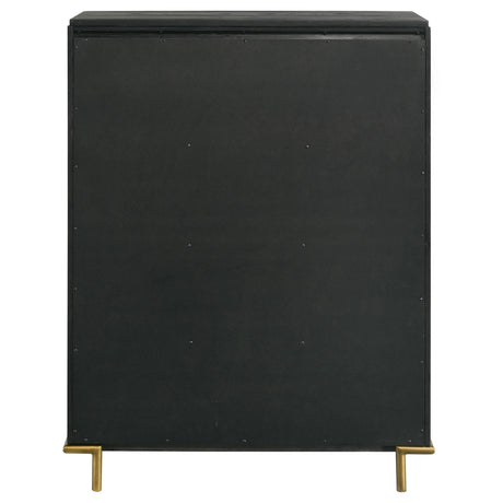  Coaster Furniture Arini 224335 5-Drawer Bedroom Chest - Black IMAGE 7