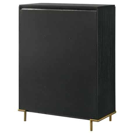  Coaster Furniture Arini 224335 5-Drawer Bedroom Chest - Black IMAGE 8