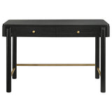  Coaster Furniture Arini 224337 2-Drawer Vanity Desk Makeup Table - Black IMAGE 4