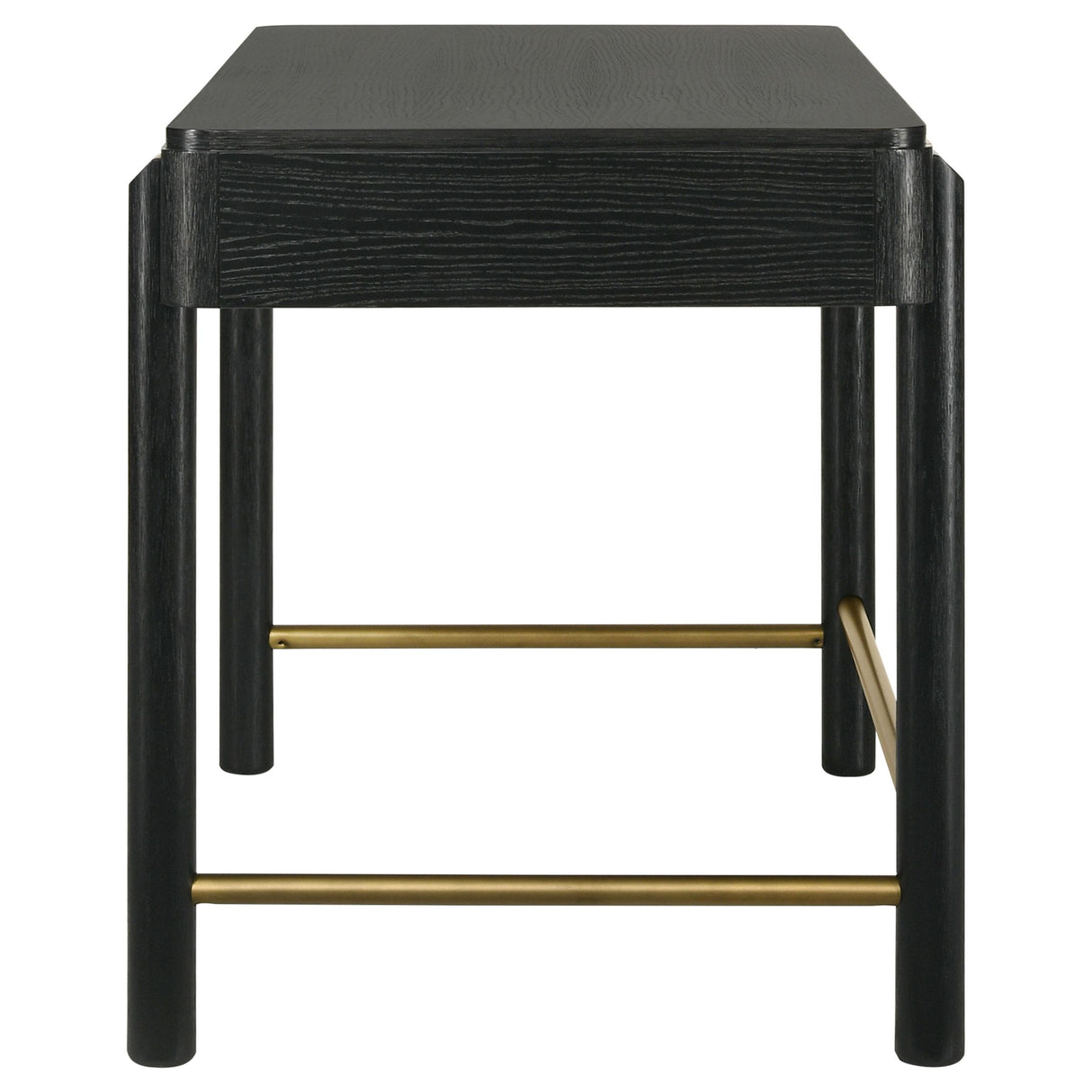  Coaster Furniture Arini 224337 2-Drawer Vanity Desk Makeup Table - Black IMAGE 6