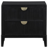  Coaster Furniture Brookmead 224712 2-Drawer Nightstand - Black IMAGE 3