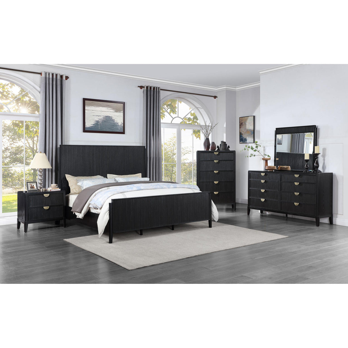  Coaster Furniture Brookmead 224715 5-Drawer Bedroom Chest - Black IMAGE 10