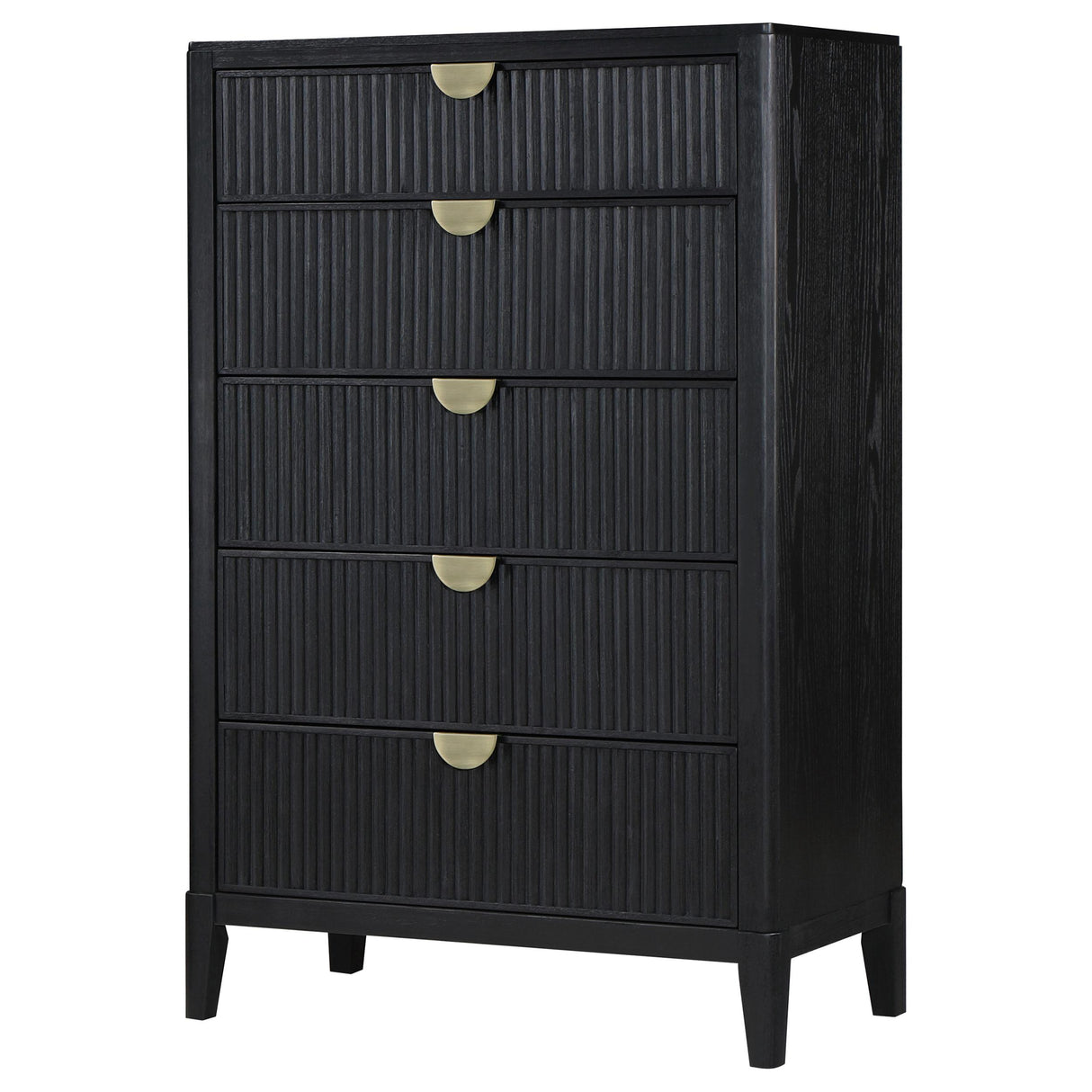  Coaster Furniture Brookmead 224715 5-Drawer Bedroom Chest - Black IMAGE 4