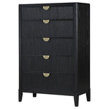  Coaster Furniture Brookmead 224715 5-Drawer Bedroom Chest - Black IMAGE 4