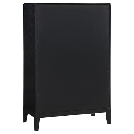  Coaster Furniture Brookmead 224715 5-Drawer Bedroom Chest - Black IMAGE 6