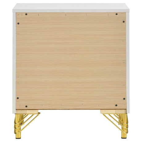  Coaster Furniture Lucia 224732 2-Drawer Nightstand Bedside Table - White IMAGE 7