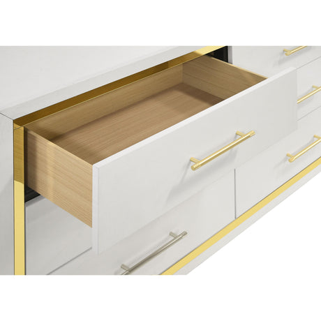 Coaster Furniture Lucia 224733 6-Drawer Dresser Cabinet - White IMAGE 11
