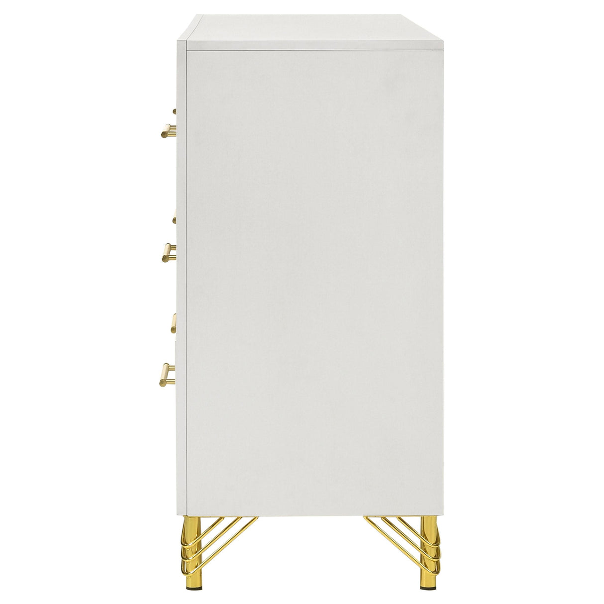  Coaster Furniture Lucia 224733 6-Drawer Dresser Cabinet - White IMAGE 5