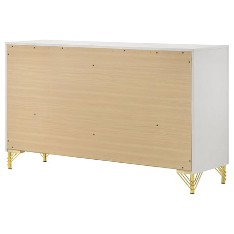  Coaster Furniture Lucia 224733 6-Drawer Dresser Cabinet - White IMAGE 8