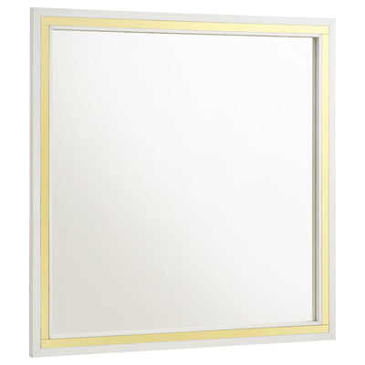  Coaster Furniture Lucia 224734 Dresser Mirror - White IMAGE 1