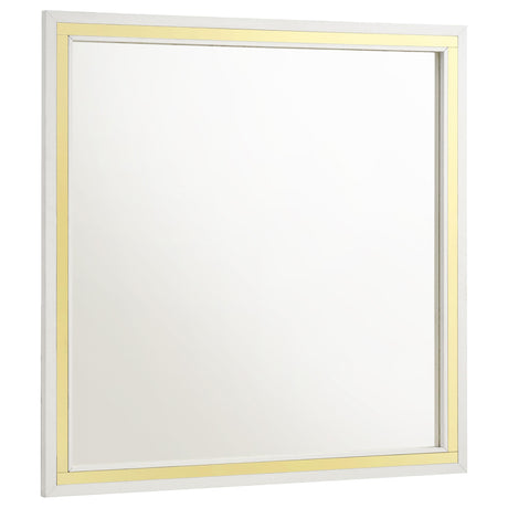  Coaster Furniture Lucia 224734 Dresser Mirror - White IMAGE 1