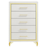  Coaster Furniture Lucia 224735 5-Drawer Bedroom Chest of Drawers - White IMAGE 3