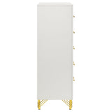  Coaster Furniture Lucia 224735 5-Drawer Bedroom Chest of Drawers - White IMAGE 9