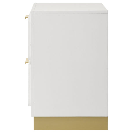  Coaster Furniture Caraway 224772 2-Drawer Nightstand - White IMAGE 5
