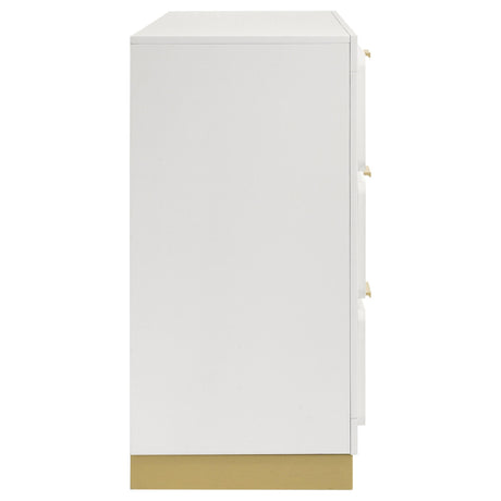  Coaster Furniture Caraway 224773 6-Drawer Dresser - White IMAGE 9