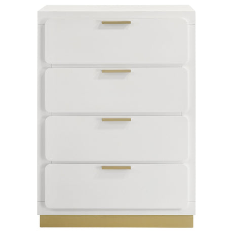  Coaster Furniture Caraway 224775 4-Drawer Bedroom Chest - White IMAGE 3
