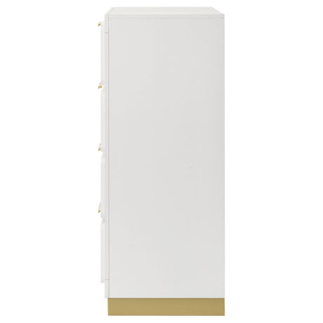  Coaster Furniture Caraway 224775 4-Drawer Bedroom Chest - White IMAGE 5