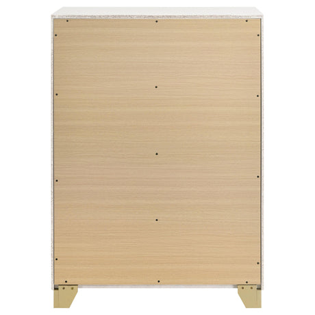  Coaster Furniture Caraway 224775 4-Drawer Bedroom Chest - White IMAGE 7