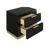  Coaster Furniture Caraway 224782 2-Drawer Nightstand - Black IMAGE 10