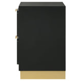  Coaster Furniture Caraway 224782 2-Drawer Nightstand - Black IMAGE 5