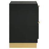  Coaster Furniture Caraway 224782 2-Drawer Nightstand - Black IMAGE 9