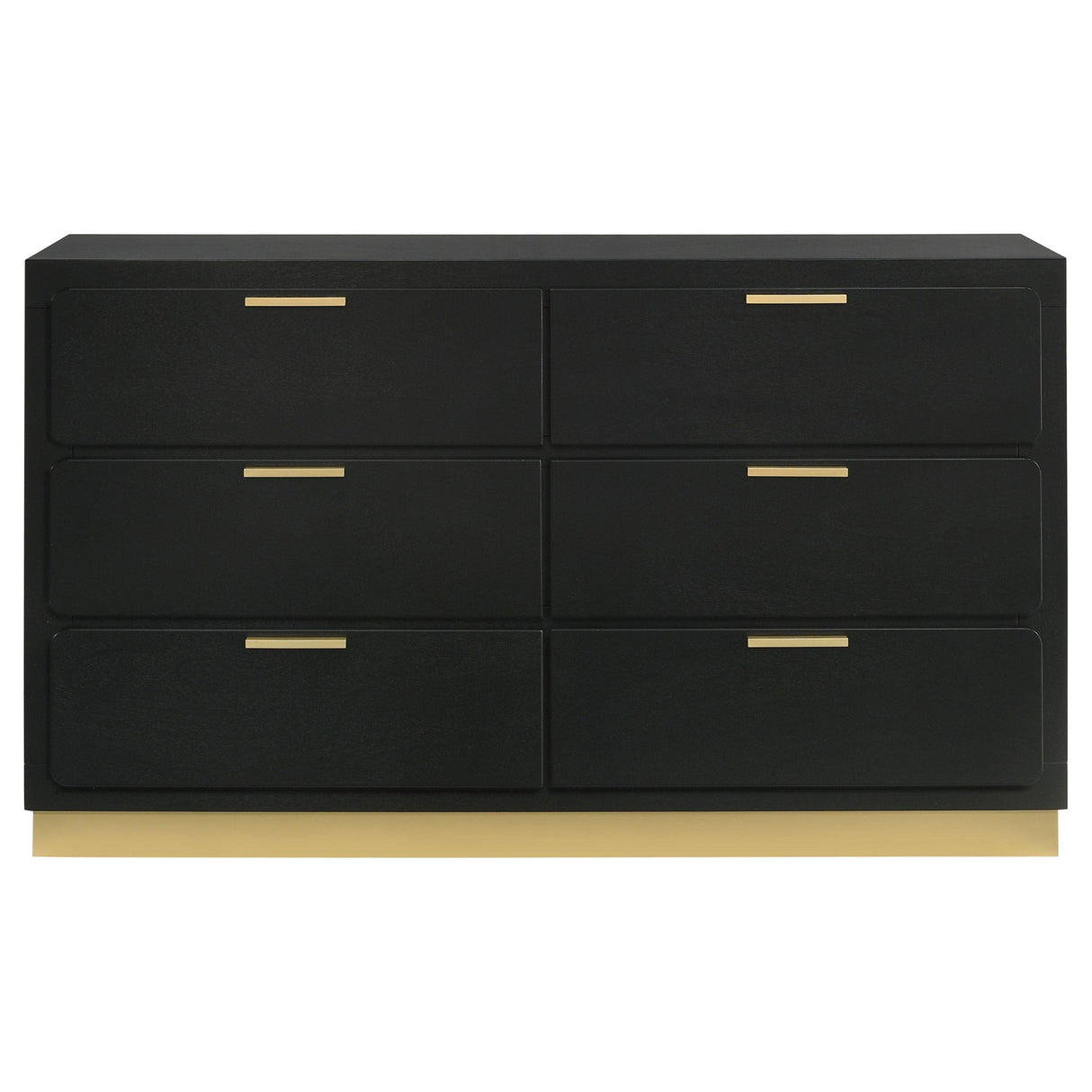  Coaster Furniture Caraway 224783 6-Drawer Dresser - Black IMAGE 4