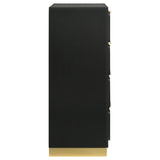  Coaster Furniture Caraway 224785 4-Drawer Bedroom Chest - Black IMAGE 9