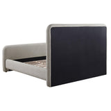  Coaster Furniture Wren 302052KE Upholstered Eastern King Panel Bed - Grey IMAGE 4