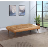  Coaster Furniture Jenson 360234 Upholstered Tufted Convertible Sofa Bed - Saddle Brown IMAGE 3