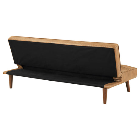  Coaster Furniture Jenson 360234 Upholstered Tufted Convertible Sofa Bed - Saddle Brown IMAGE 9