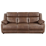  Coaster Furniture Ellington 508281 Upholstered Padded Arm Sofa - Dark Brown IMAGE 3