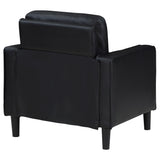  Coaster Furniture Ruth 508363 Upholstered Track Arm Accent Chair - Black IMAGE 7