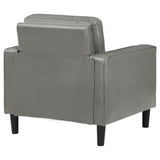  Coaster Furniture Ruth 508367 Upholstered Track Arm Accent Chair - Grey IMAGE 7