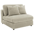  Coaster Furniture Blaine 509897 Upholstered Armless Chair - Sand IMAGE 1