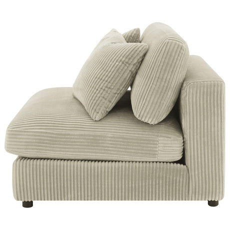  Coaster Furniture Blaine 509897 Upholstered Armless Chair - Sand IMAGE 5
