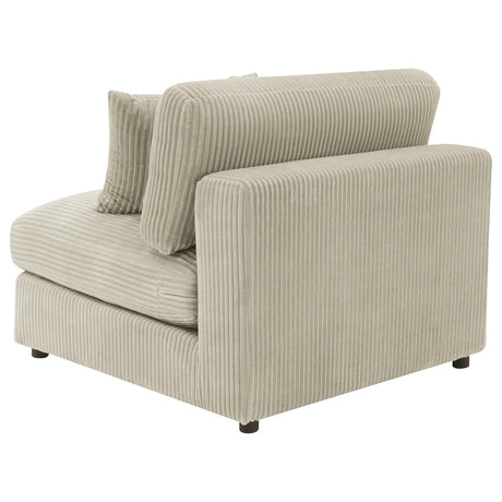  Coaster Furniture Blaine 509897 Upholstered Armless Chair - Sand IMAGE 6