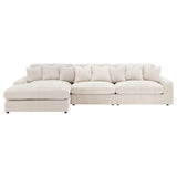  Coaster Furniture Blaine 509899-SET Upholstered Reversible Sectional Sofa - Sand IMAGE 4