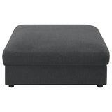  Coaster Furniture Serene 551324-SETB 4 pc Upholstered Modular Sectional - Charcoal IMAGE 10