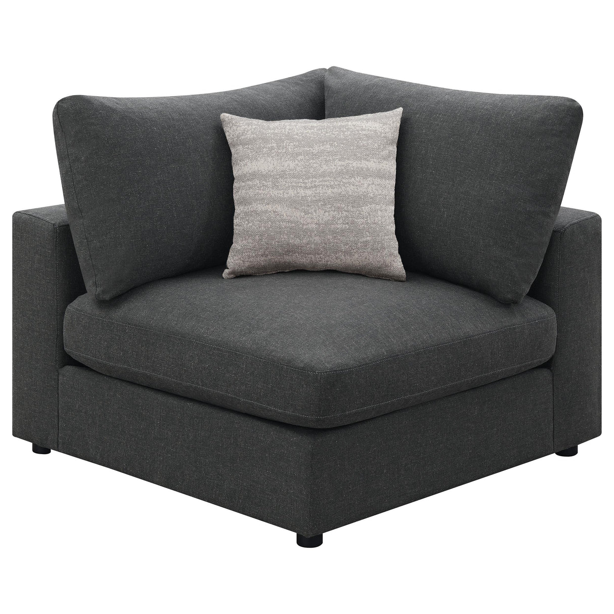  Coaster Furniture Serene 551324-SETB 4 pc Upholstered Modular Sectional - Charcoal IMAGE 7