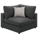  Coaster Furniture Serene 551324-SETB 4 pc Upholstered Modular Sectional - Charcoal IMAGE 7