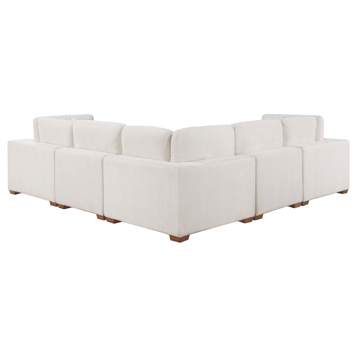  Coaster Furniture Lakeview 551461-SETA 5 pc Upholstered Modular Sectional Sofa - Ivory IMAGE 3